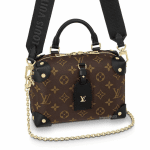 Louis Vuitton Black Monogram Canvas Petite Malle Souple Bag 5