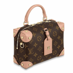 Louis Vuitton Peach Monogram Canvas Petite Malle Souple Bag 2