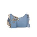 Prada Astral Blue Saffiano Leather Re-Edition 2005 Shoulder Bag