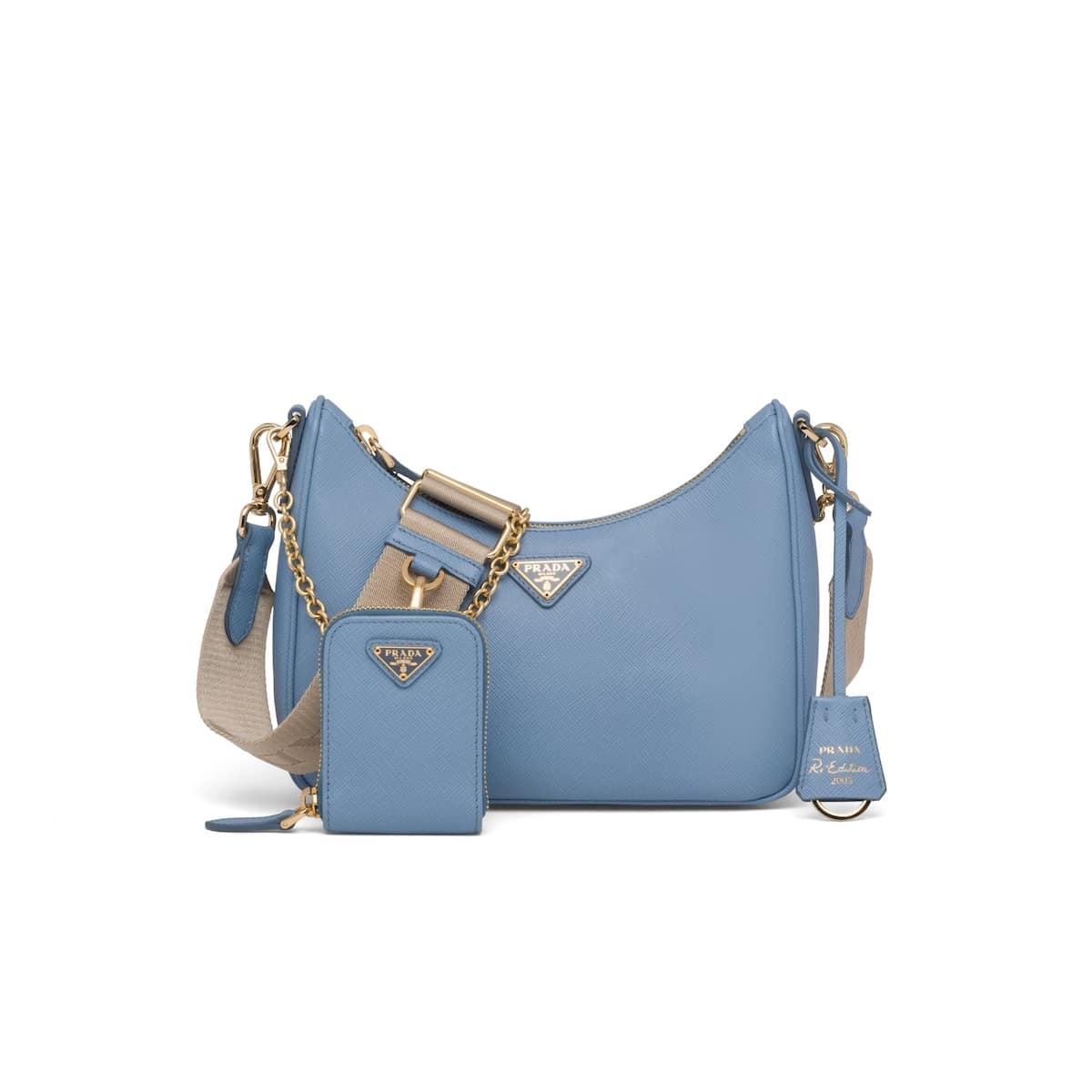 Prada Re-Edition 2005 Nylon Bag Astral Blue