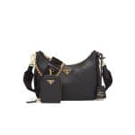 Prada Black Saffiano Leather Re-Edition 2005 Shoulder Bag