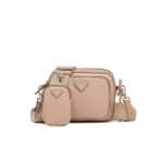 Prada Cameo Beige Nylon Re-Edition 2005 Mini Crossbody Bag