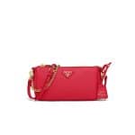 Prada Fiery Red Saffiano Leather Re-Edition 2000 Mini Shoulder Bag