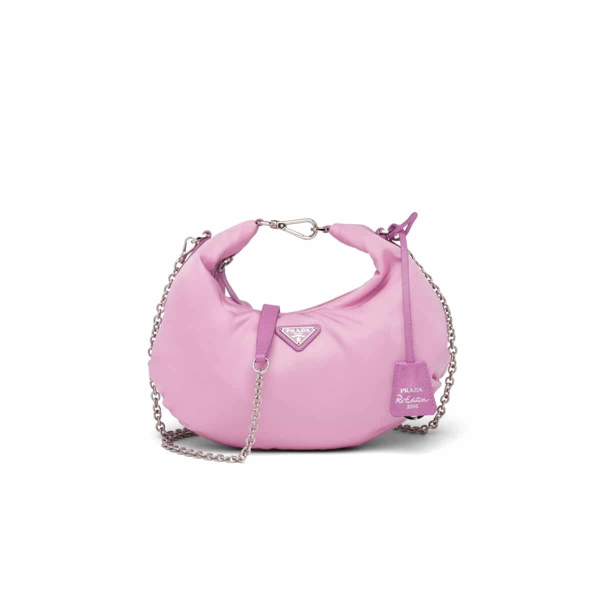 Pre-owned Prada Re-edition 2005 Shoulder Bag Nylon Begonia Pink