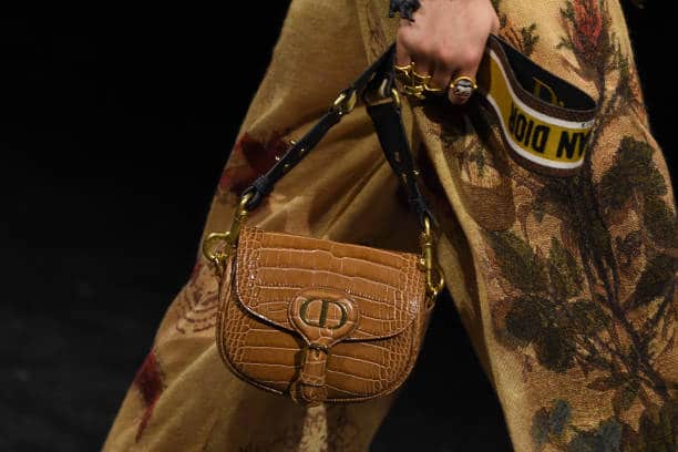 Dior Camel Croc Bobby Bag - Spring 2021