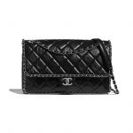Chanel Black Aged Calfskin Large Flap Bag