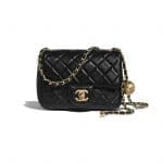 Chanel Black Pearl Crush Mini Flap Bag