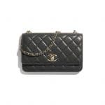 Chanel Black Trendy CC Wallet on Chain