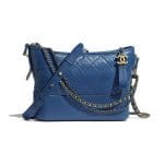 Chanel Dark Blue Aged Calfskin Gabrielle Hobo Bag