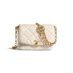 Chanel Ecru CC Coin Small Flap Bag