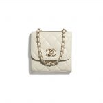 Chanel Ecru Trendy CC Clutch with Chain
