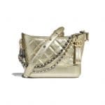 Chanel Gold Aged Calfskin Gabrielle Small Hobo Bag