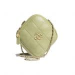 Chanel Green Small Diamond Bag