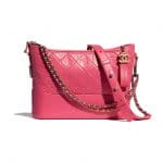 Chanel Pink Aged Calfskin Gabrielle Hobo Bag