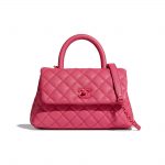 Chanel Pink Small Coco Handle Bag