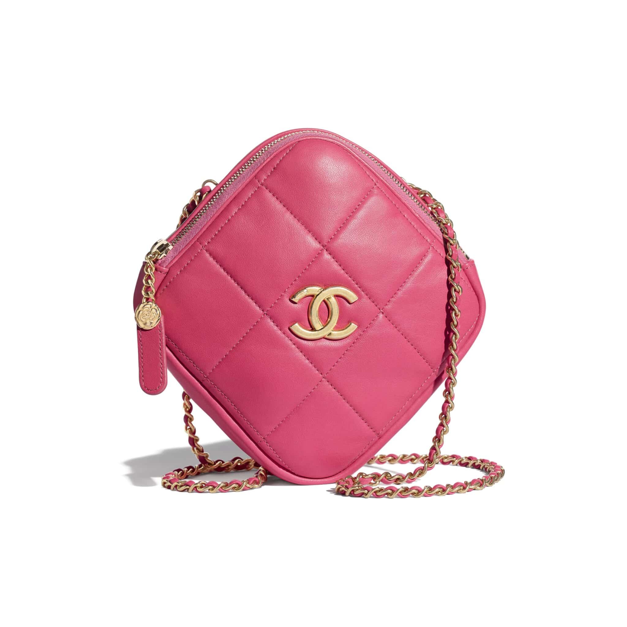 Chanel Pink Small Diamond Bag