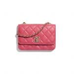 Chanel Pink Trendy CC Clutch with Chain