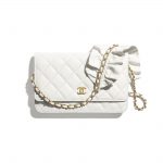 Chanel White Bag Romance Wallet on Chain
