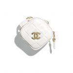 Chanel White Diamond Arm Coin Purse