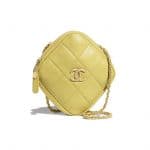Chanel Yellow Small Diamond Bag