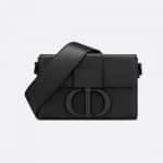 Dior Black Ultramatte 30 Montaigne Box Bag