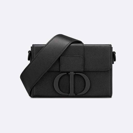 Dior Grey Ultramatte Leather Monogram 30 Montaigne Shoulder Bag