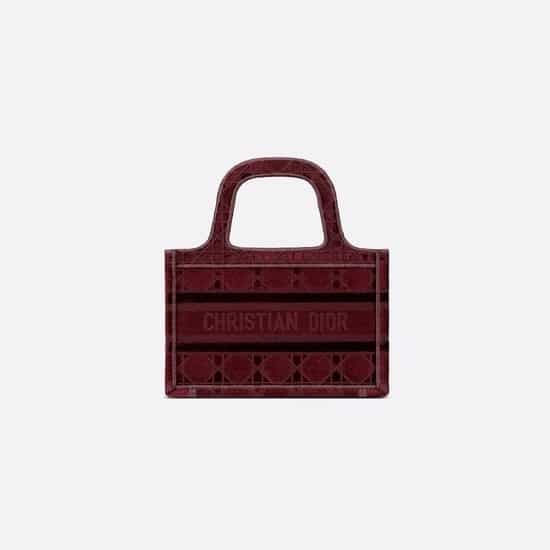 Dior Oblique Large Book Tote Burgundy