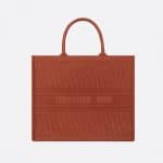 Dior Dark Tan Oblique Embossed Book Tote Bag