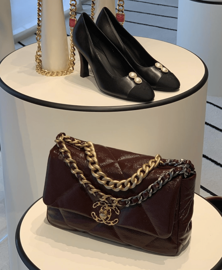 Chanel Burgundy Chanel 19 Flap Bag 4