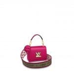 Louis Vuitton Agathe Rose Pink Twist Mini Bag with Monogram Flower Strap
