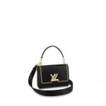 Louis Vuitton Black Epi with Chain Print Twist MM Bag
