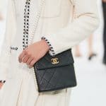 Chanel Black Flap Bag with Pearl Strap - Spring 2021
