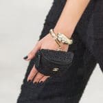 Chanel Black Tweed Micro Fanny Pack Bag - Spring 2021