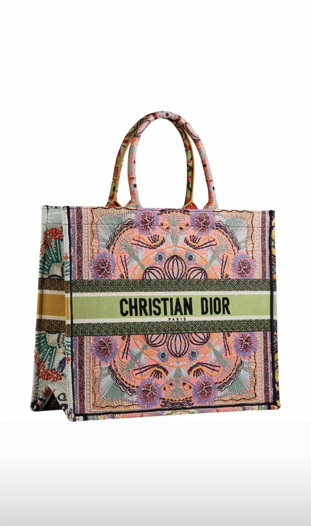 Dior In Lights Embroidered Pink Tote - Cruise 2021