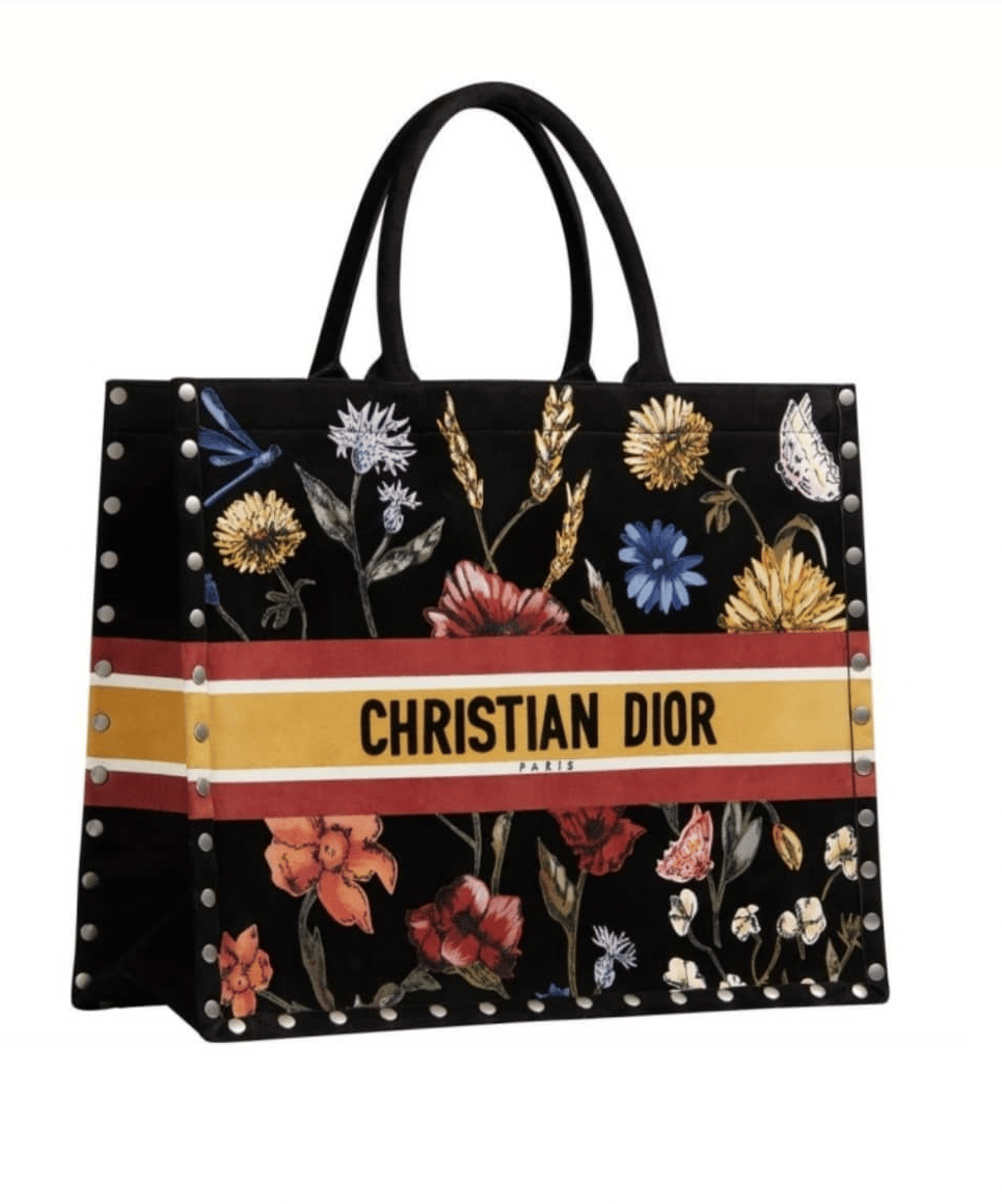 Dior Book Flowers Suede Tote - Cruise 2021