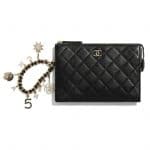 Chanel Black Coco Charms Pouch Bag