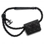 Chanel Black My Everything Belt Flap Card Holder