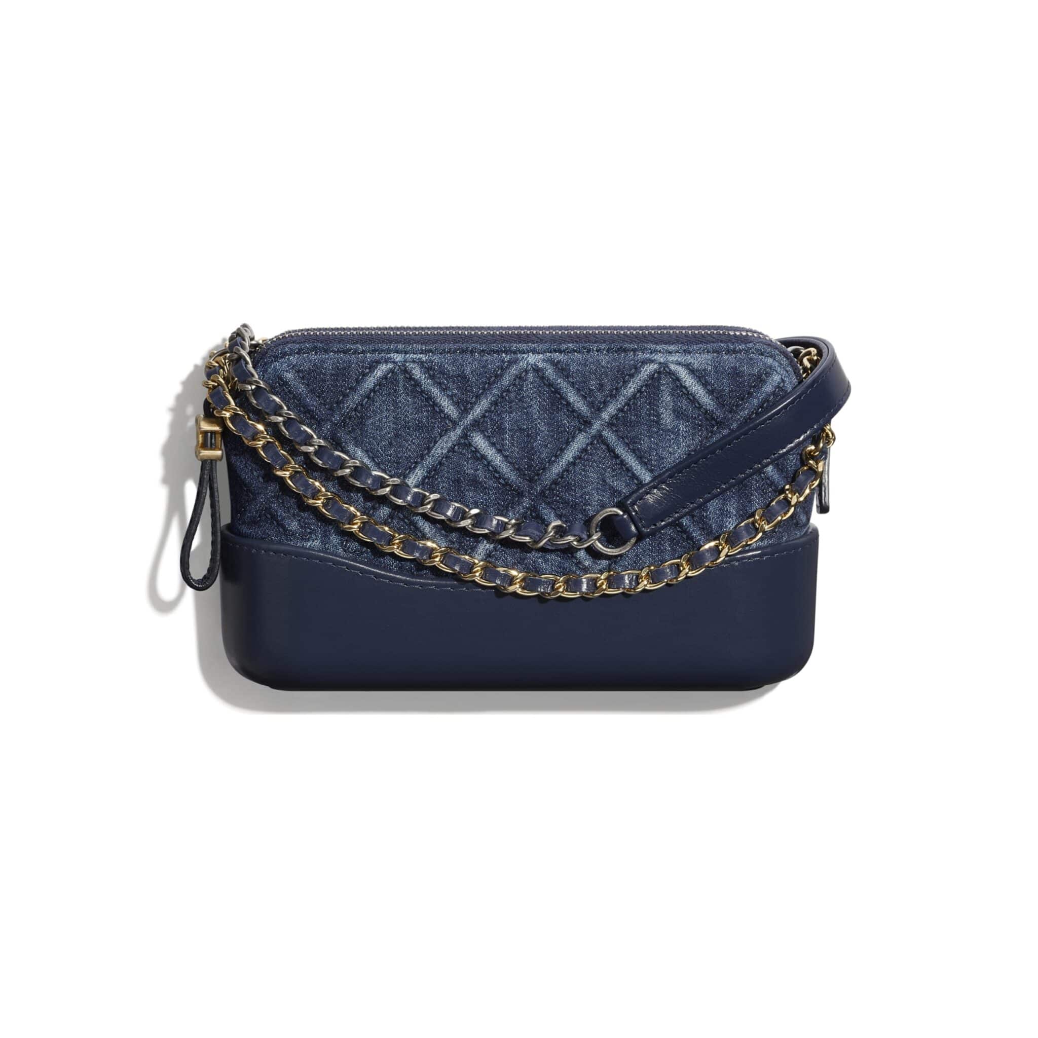 Chanel Blue Gabrielle Clutch Bag