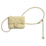 Chanel Classic Chain Card Holder Iridescent White Lambskin Silver Hard –  Coco Approved Studio