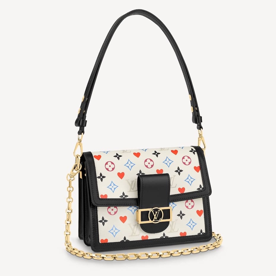 dauphine monogram jacquard denim bag