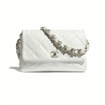 Chanel White Lambskin Large Flap Bag