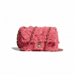 Chanel Coral Tweed Mini Flap Bag