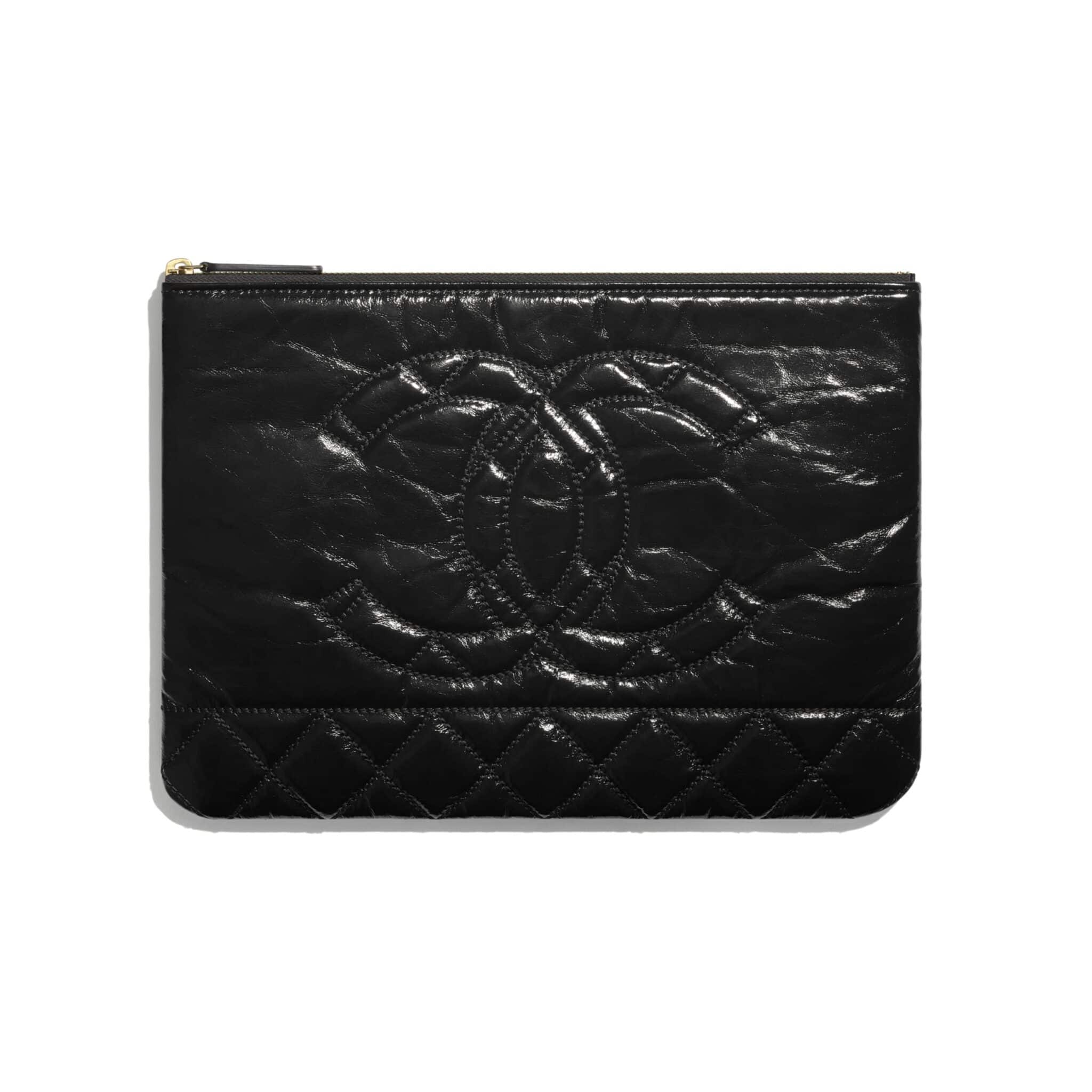 CHANEL 31 Pouch Shiny Crumpled calfskin Small Clutch – Debsluxurycloset