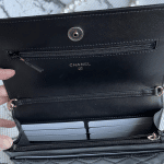 Chanel Black Maxi Pearls Wallet on Chain 4