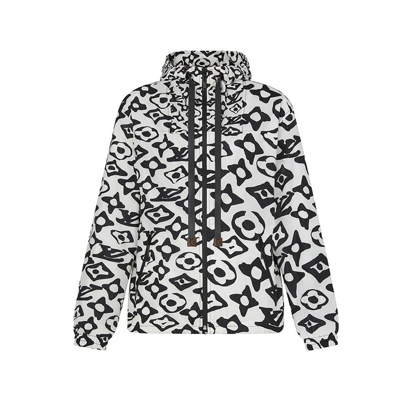 Louis Vuitton x Urs Fischer Black & Red Monogram Puffer Jacket