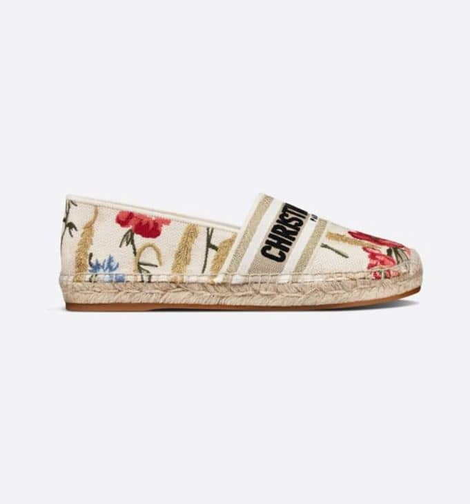 Dior Granville Espadrille Hibiscus - Spring 2021