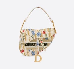 Dior Saddle Hibiscus Bag - Spring 2021