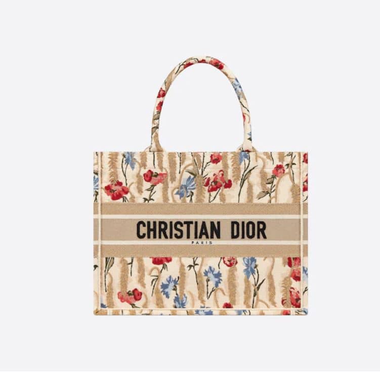 Dior Small Book Hibiscus Tote Bag - Spring 2021
