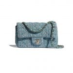 Chanel Blue Tweed Flap Bag - Spring 2021