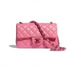 Chanel Rainbow Metal Pink Flap Bag